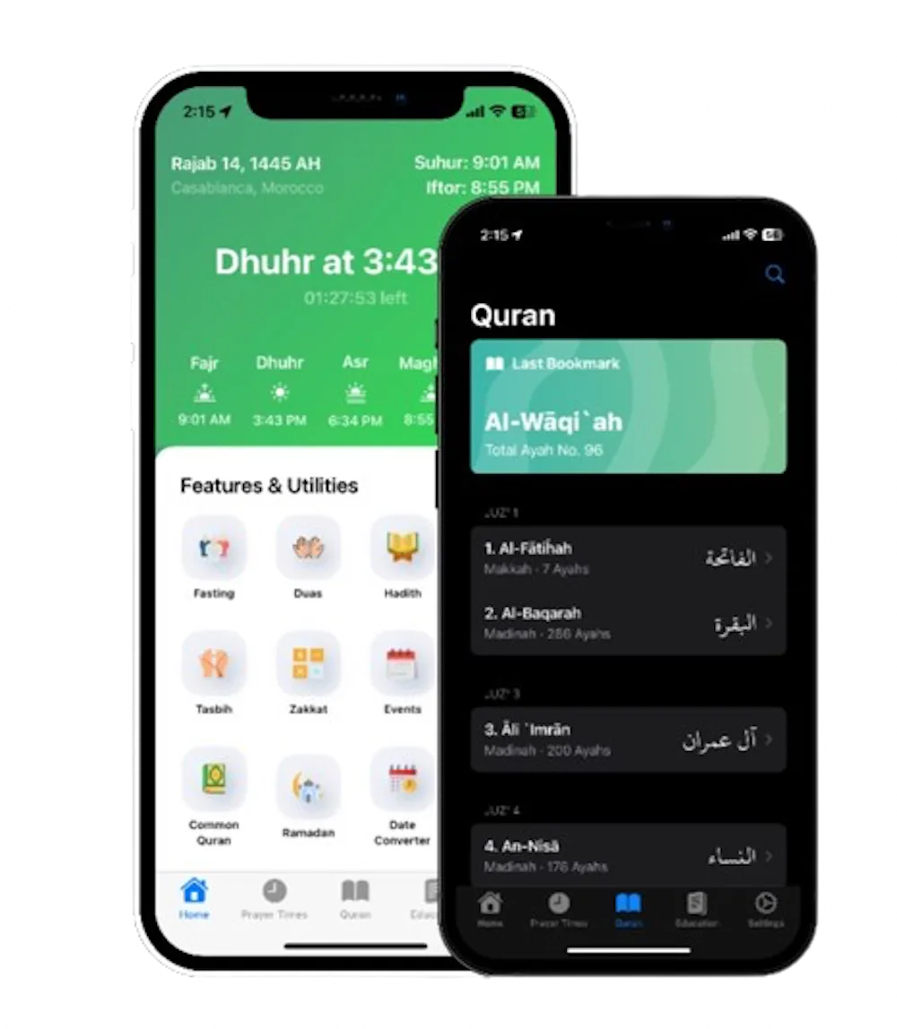 Capturas de pantalla de la app House of Islam
